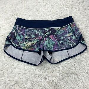 Lululemon Run: Speed Short *4-way Stretch Iridescent Multi / Deep Navy